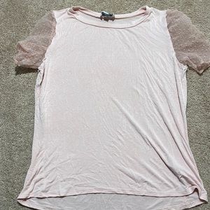 Jun & Ivy embellished cap sleeve blouse